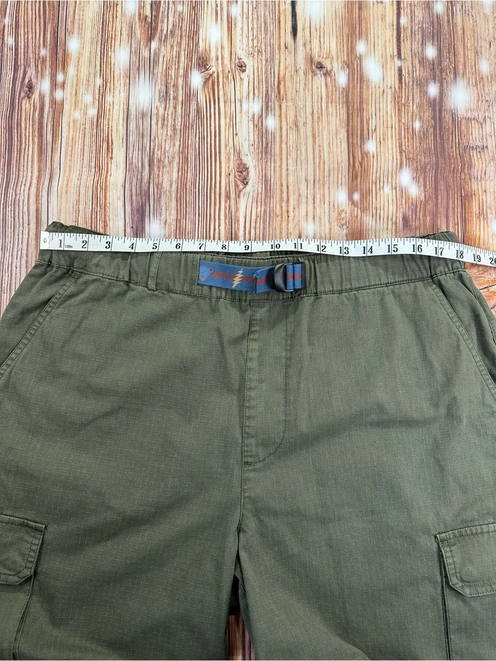 NWT Lucky Brand GRATEFUL DEAD CARGO Shorts MENS Size LARGE Green